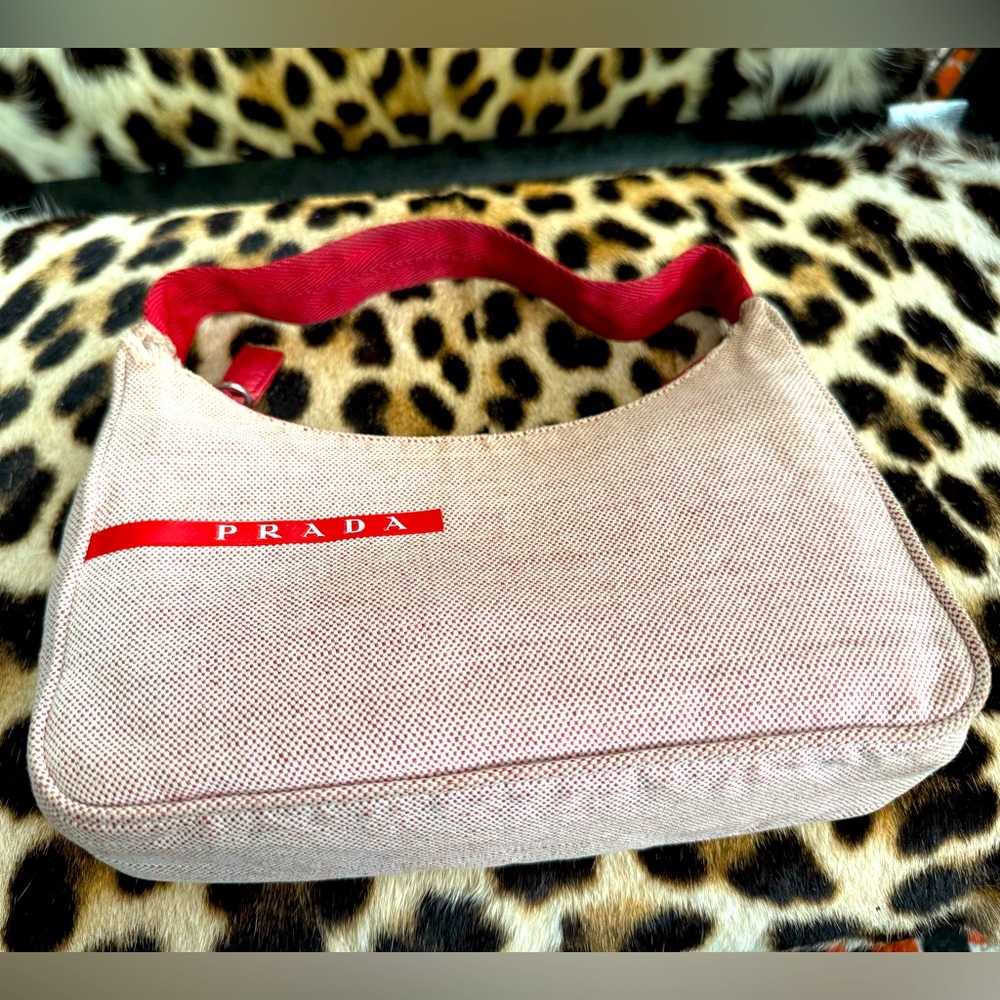 Prada Red Canvas SHOULDER BAG
